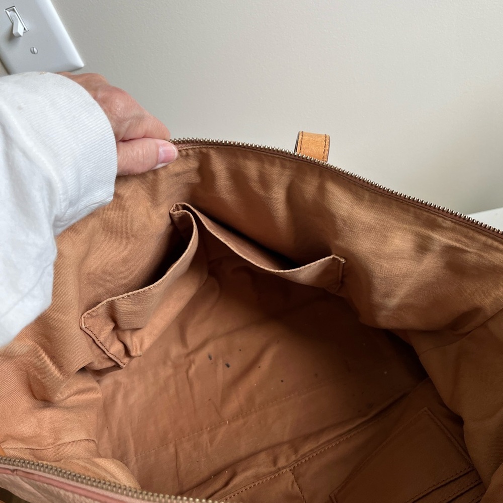 Colorblock Leather Tote Bag - Picture 5 of 5